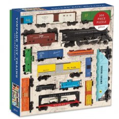 Galison Puzzle Vintage vláčiky, 300 ks