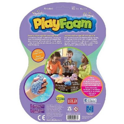 PlayFoam penová modelína trblietavá, 4 farby