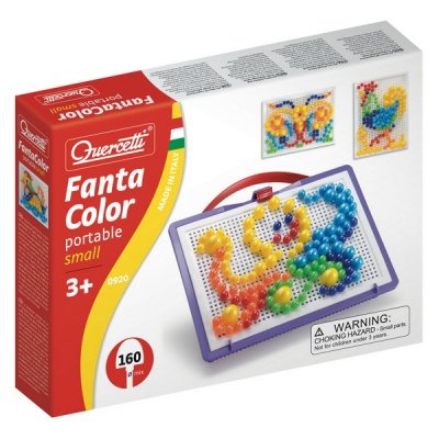 Quercetti FantaColor Portable mix Ø 10, 15, 20 mm, 160 ks
