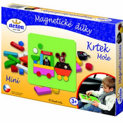Detoa Magnetické dieliky Krtko mini, 27 ks