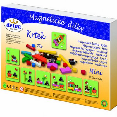Detoa Magnetické dieliky Krtko mini, 27 ks
