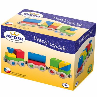 Detoa Veselý vláčik s vagónikmi
