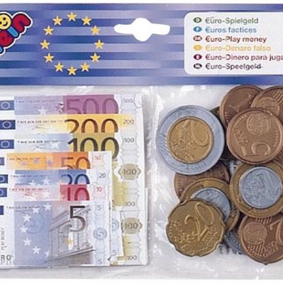 Klein Euro bankovky a mince