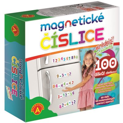 Magnetické číslice na chladničku, 100 ks