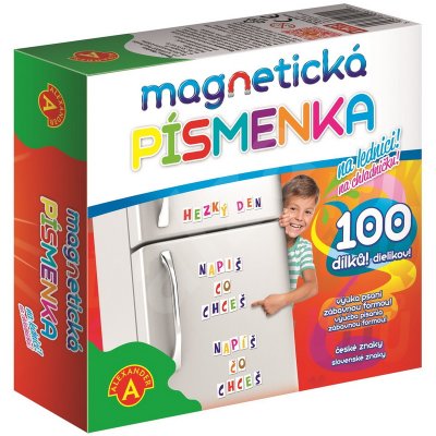 Magnetické písmenka na chladničku, 100 ks