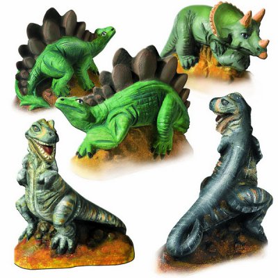 SES Creative Sadrový trojkomplet Dinosaury