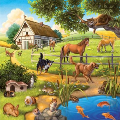 Ravensburger Puzzle Zvieratá,  3v1