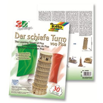 Folia 3D-Model Šikmá veža v Pise, 30 dielov