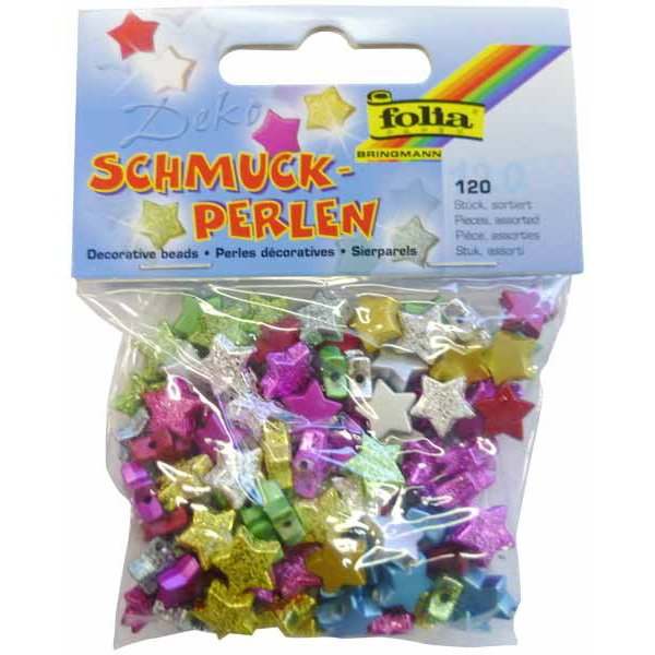 Folia ozdobné kamienky 120 ks, hviezdy