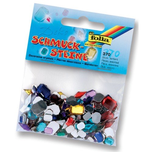 Folia ozdobné kamienky 370 ks, diamanty