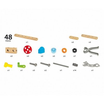 BRIO Builder Štartovací stavebný set v kufríku 48 ks