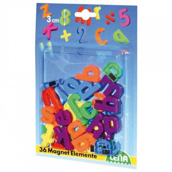 Lena Magnetické písmená tlačené malé 36 ks, 3 cm