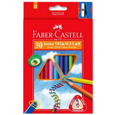 Faber Castell Pastelky Jumbo triangular, 30 ks