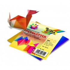 Folia Origami papier Dúhovy, 100 ks