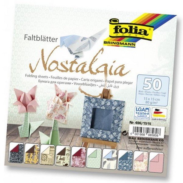 Folia Origami papier Nostalgia, 50 ks