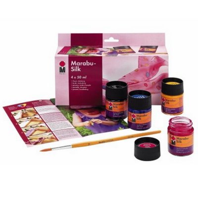 Marabu Farby na hodváb Silk, sada 4 x 50 ml