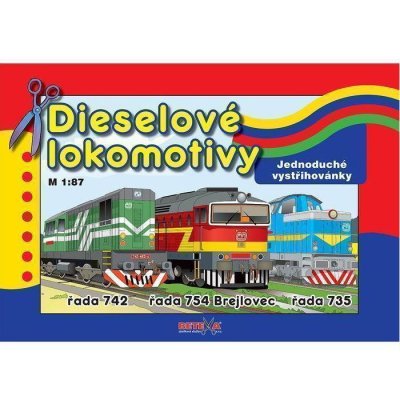 Vystrihovačka Dieselové lokomotívy, 3 modely