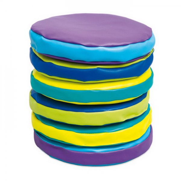 Penové sedáky farebné 30 cm, 6 ks