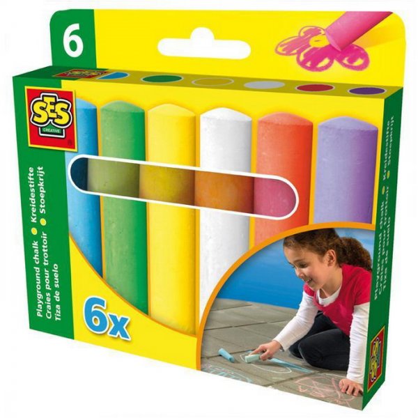 SES Creative Chodníkové kriedy, 6 ks