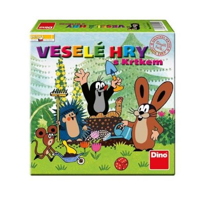 Dino Veselé hry s Krtkom 6v1 - zbierka hier predškoláka