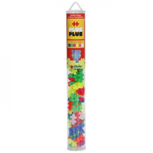 Plus-Plus Mini 100 v tube, neon mix