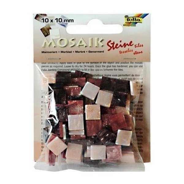 Folia Mozaikové kamienky mramorové, 10 x 10 mm
