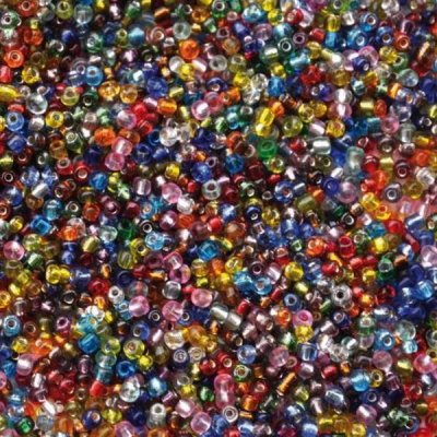Playbox Korálky rokajlové priesvitné, 500 g