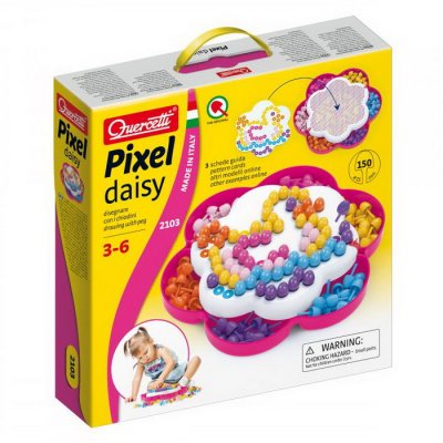 Quercetti Pixel Daisy - Ø 15 mm, 150 ks