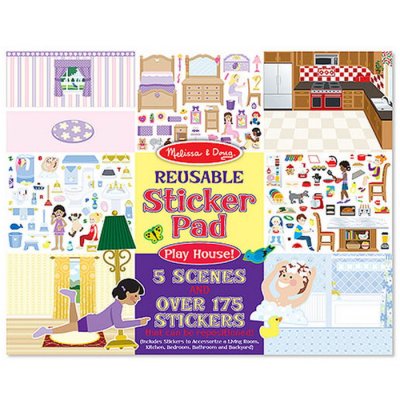 Melissa & Doug - Blok s adhéznymi samolepkami Dom, 175+