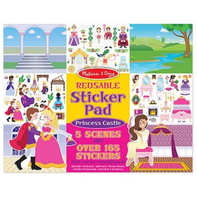 Melissa & Doug - Blok s adhéznymi samolepkami Kráľovský palác, 165+
