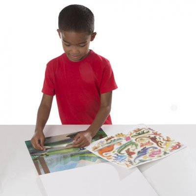 Melissa & Doug - Blok s adhéznymi samolepkami Pravek, 175+
