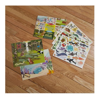 Melissa & Doug - Blok s adhéznymi samolepkami Príroda, 150+