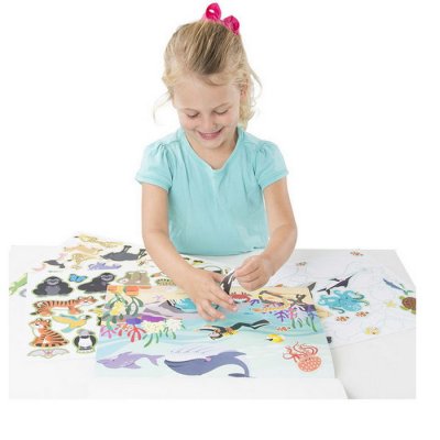 Melissa & Doug - Blok s adhéznymi samolepkami Príroda, 150+