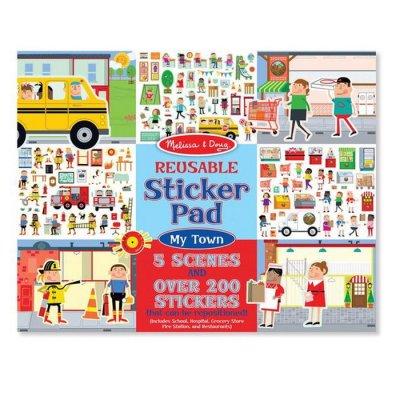 Melissa & Doug - Blok s adheznými samolepkami - Mesto