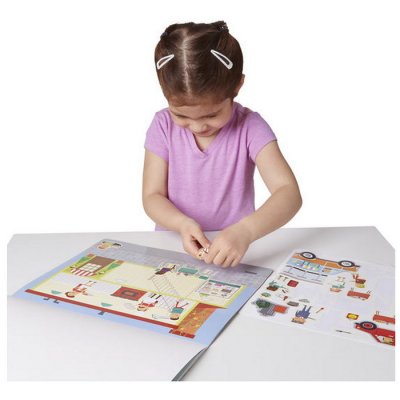 Melissa & Doug - Blok s adheznými samolepkami - Mesto