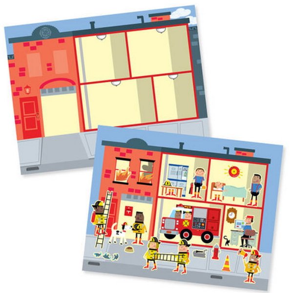 Melissa & Doug - Blok s adheznými samolepkami - Mesto