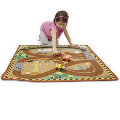 Melissa & Doug Hrací koberec Stavba, 100 x 91 cm