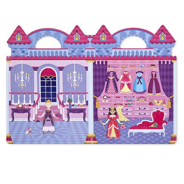 Melissa & Doug - Zošit s adhéznymi samolepkami Princezny, 67+