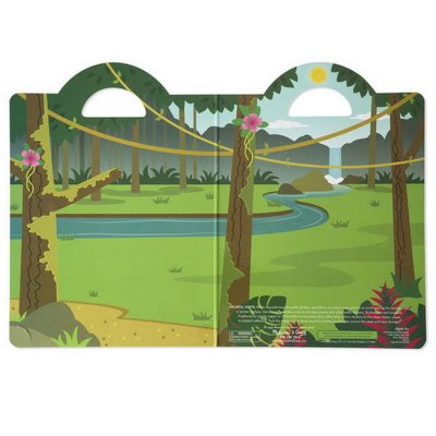 Melissa & Doug - Zošit s adhéznymi samolepkami Safari, 42+