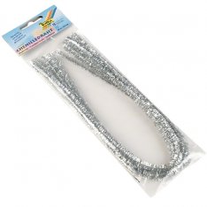 Folia Ženilkové modelovacie drôtiky strieborné 50 cm, 10 ks