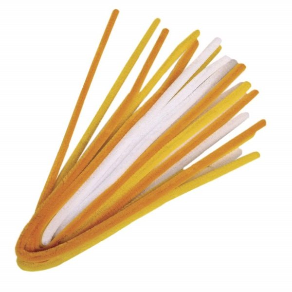 Folia Ženilkové modelovacie drôtiky v žltých tónoch 50 cm, 10 ks