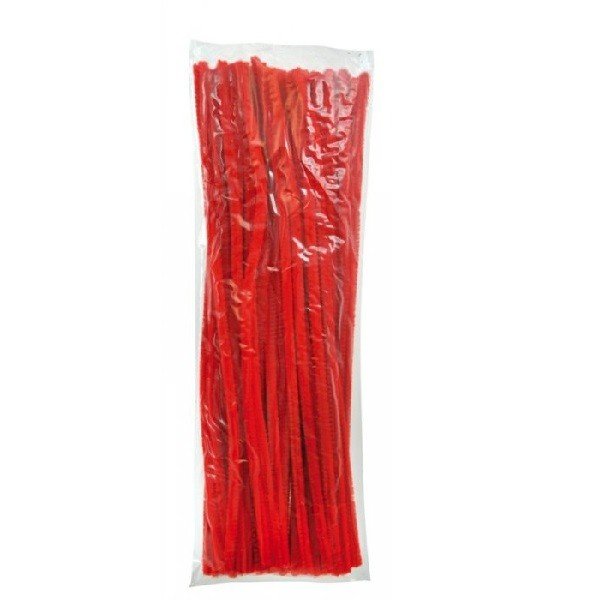 Playbox Chenille červené 30 cm, 100 ks