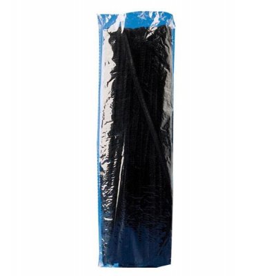 Playbox Chenille čierne 30 cm, 100 ks