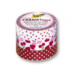 Folia Textilná Fabric Tape červená - 3 rolky