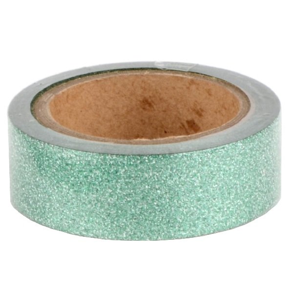 Folia Glitter Tape - dekoračná lepiaca páska - Zelená