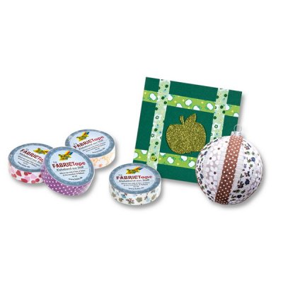 Folia Textilná Fabric Tape dekoračná páska - Bavlník modrá