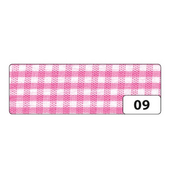 Folia Textilná Fabric Tape dekoračná páska - Károvaná ružová
