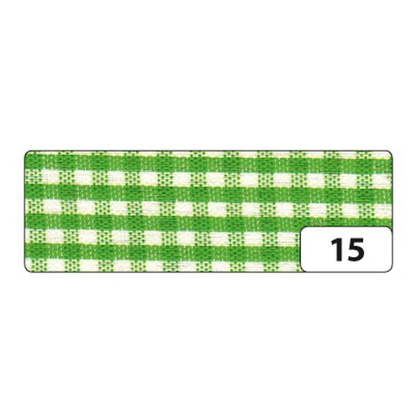 Folia Textilná Fabric Tape dekoračná páska - Károvaná zelená