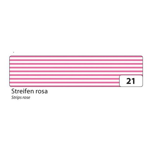 Folia Washi Tape - dekoračná lepiaca páska - Biele a ružové prúžky