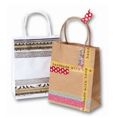 Folia Washi Tape - dekoračná lepiaca páska, 4 ks